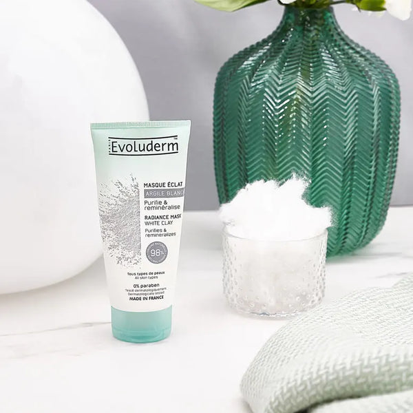 EVOLUDRM Masque Éclat à l'Argile Blanche