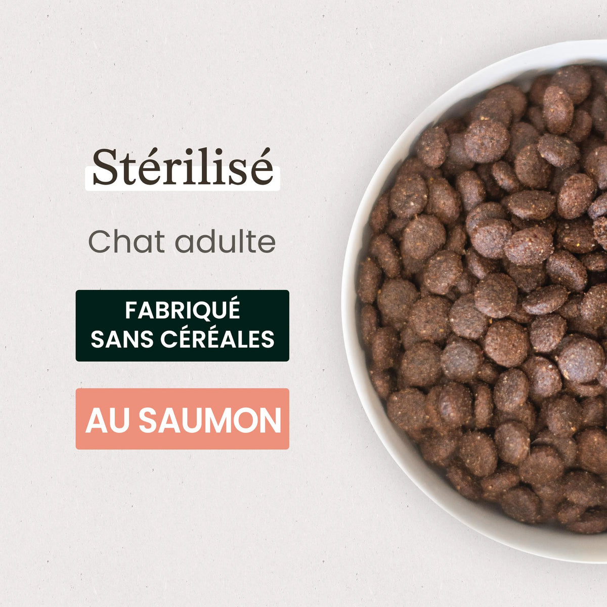 Ultra premium Croquettes Chat Saumon - Sans Céréales - Pour Chat Stérilisé