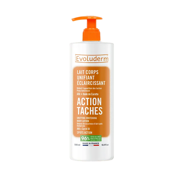 EVOLUDERM Lait Corps Unifiant Éclaircissant Action Tâches