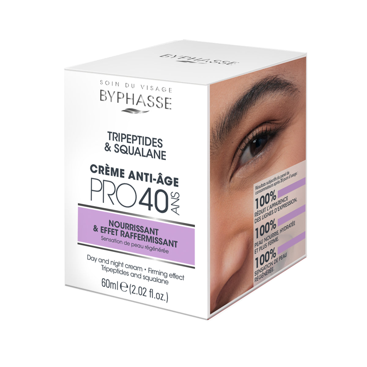 BYPHASSE CRÈME ANTI-ÂGE RAFFERMISSANTE PRO40 ANS 60ML JOUR ET NUIT