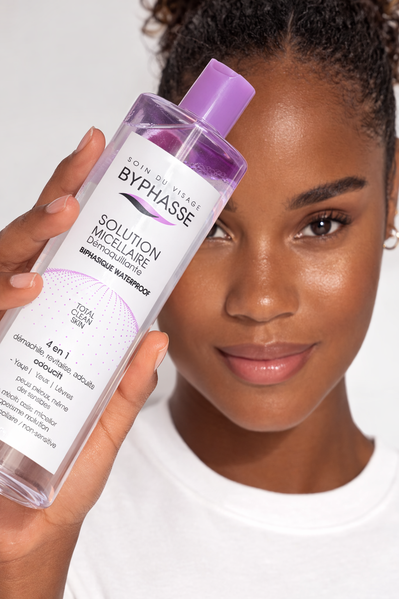 BYPHASSE SOLUTION MICELLAIRE DÉMAQUILLANTE 500ML BIPHASIQUE WATERPROOF