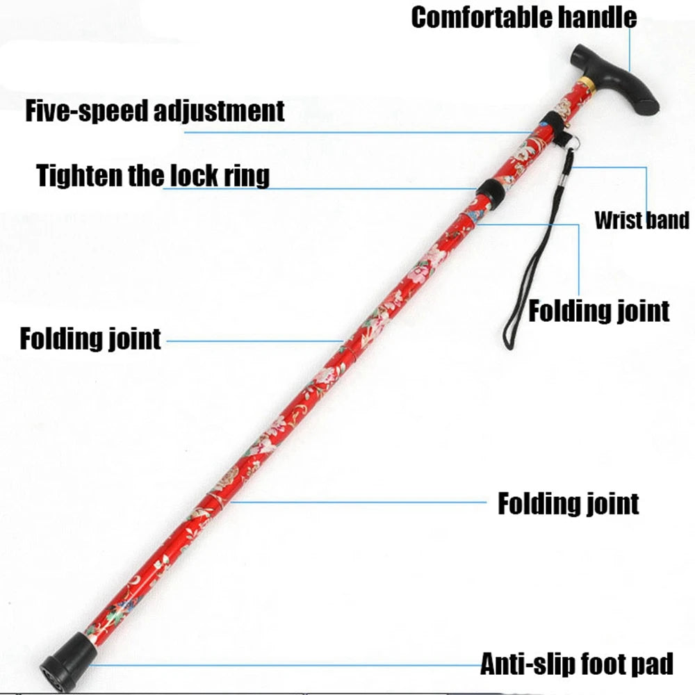 Bâtons de marche télescopiques pliables, cannes de course, canne de randonnée pliante, canne de trekking pour les personnes âgées, Alpenstocks, nouveau, chaud