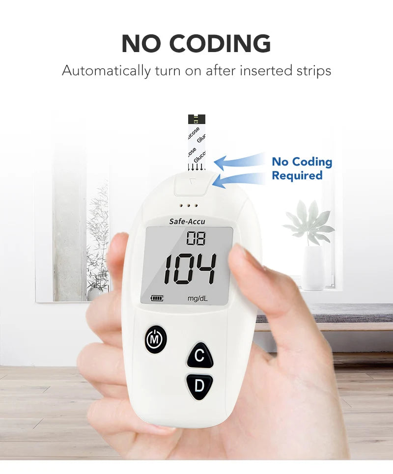 Sinocare Lecteur de Glycémie Safe-Accu