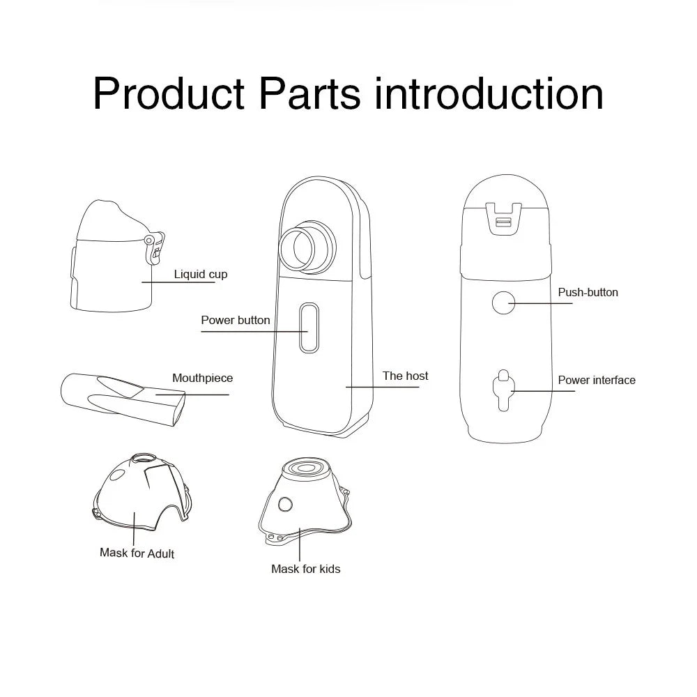 Yongrow plus récent N1 Rechargeable médical Portable nébuliseur inhalateur nébuliseur pour enfants adulte Mini atomiseur soins de santé nébulizador
