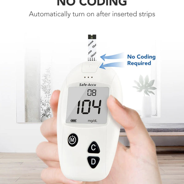 Sinocare Lecteur de Glycémie Safe-Accu