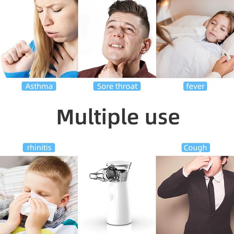 Nébuliseur médical Portable, inhalateur pour adultes et enfants, Mini humidificateur Nasal à vapeur silencieux, outils d'inhalateur, nébuliseur pour asthme