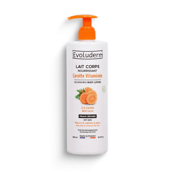 EVOLUDERM Lait Corps Nourrissant Carotte Vitaminée