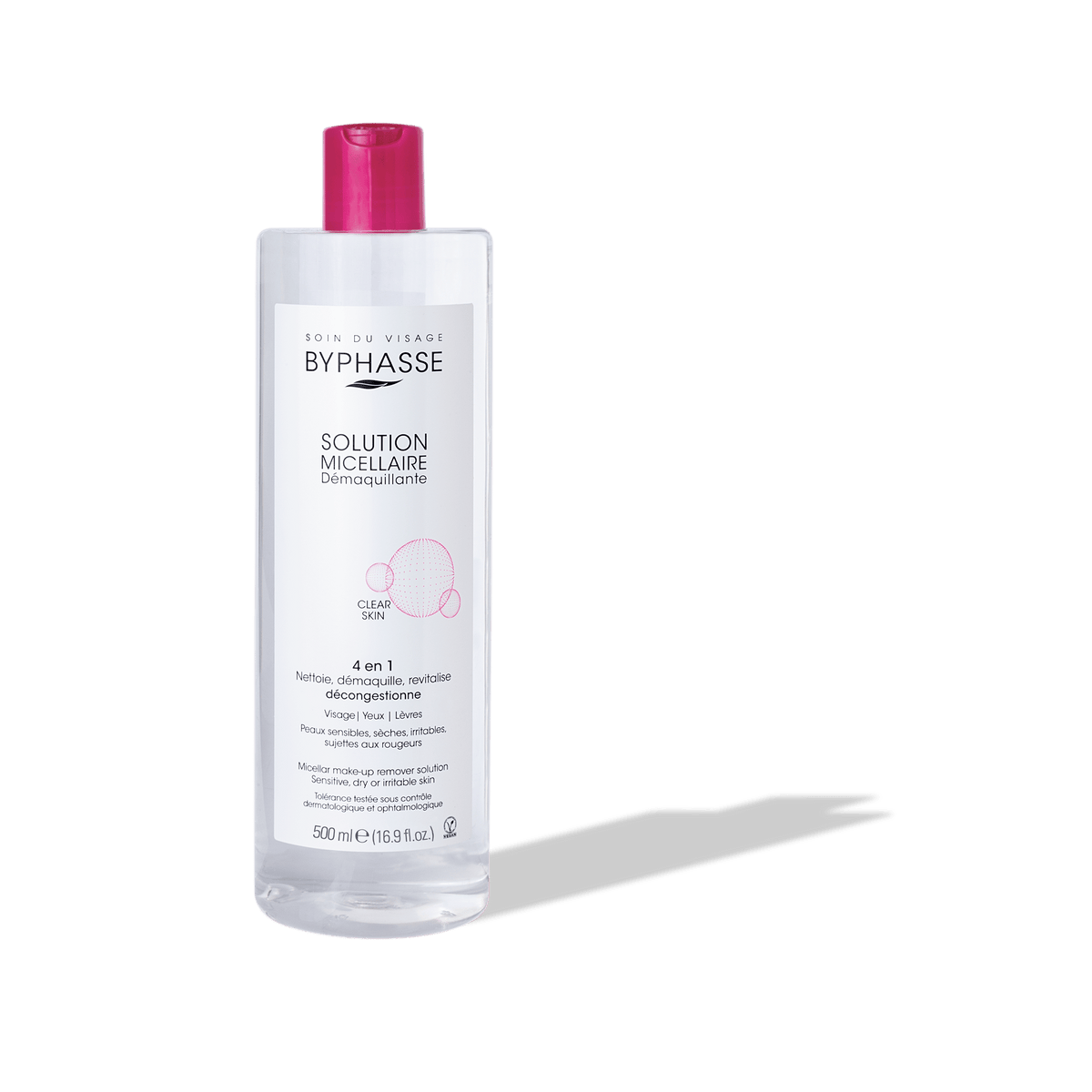 BYPHASSE SOLUTION MICELLAIRE DÉMAQUILLANTE 500ML