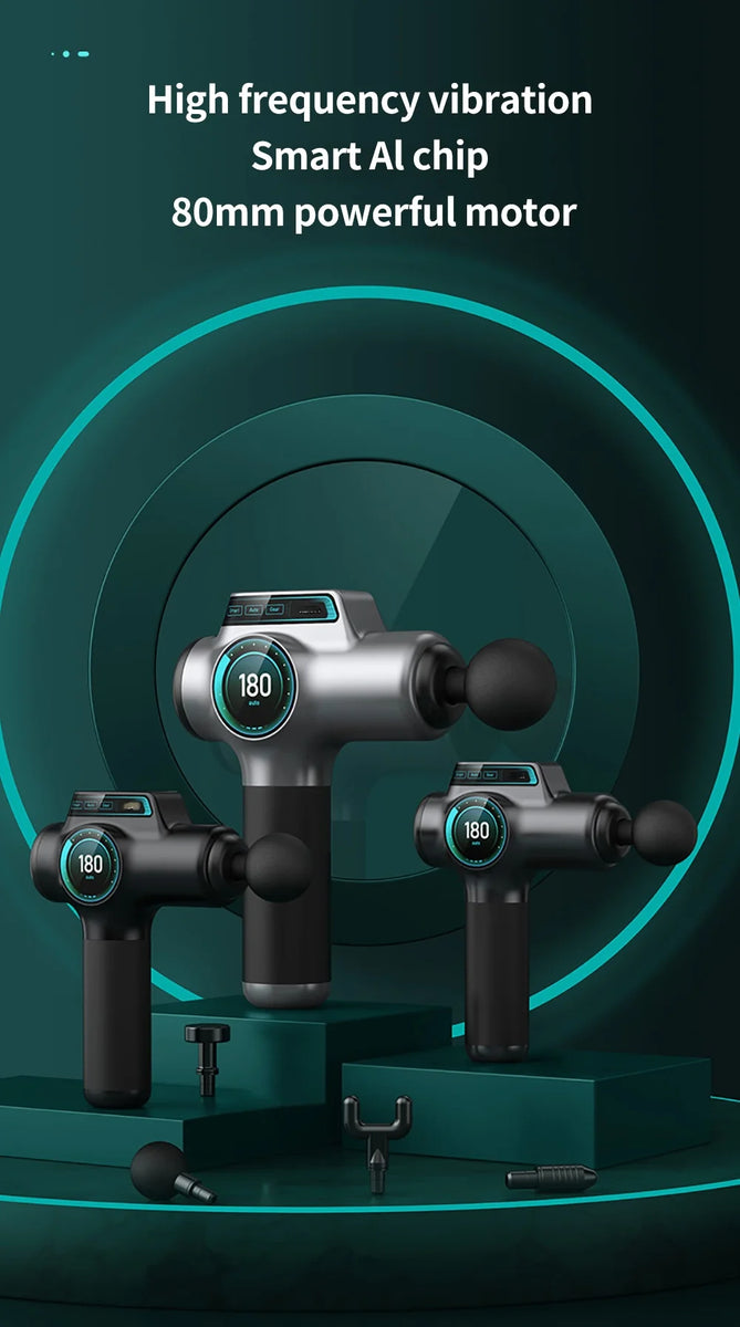 Pistolet de Massage musculaire professionnel à 99 vitesses, masseur pour le cou et le dos, Instrument de Massage, équipement de Fitness, livraison directe