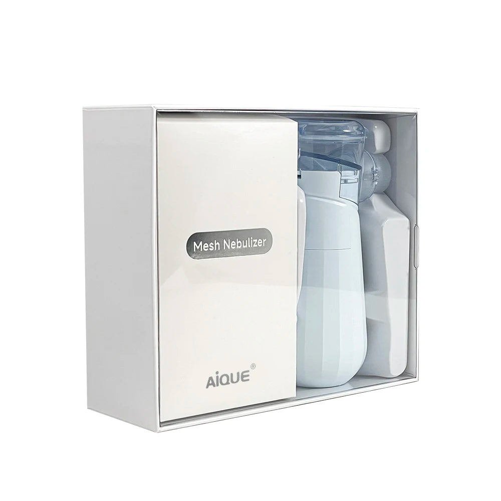 AiQUE nébuliseur médical en maille Rechargeable inhalateur portable dispositif de vapeur Mobile atomiseur portatif silencieux vapeur adulte enfant