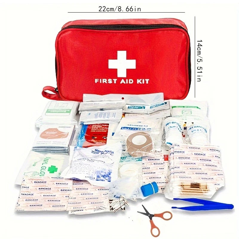 Trousse de premiers secours polyvalente petite/grande : trousse de premiers secours portable pour la chasse en plein air, la randonnée, le camping, y compris les fournitures d'urgence