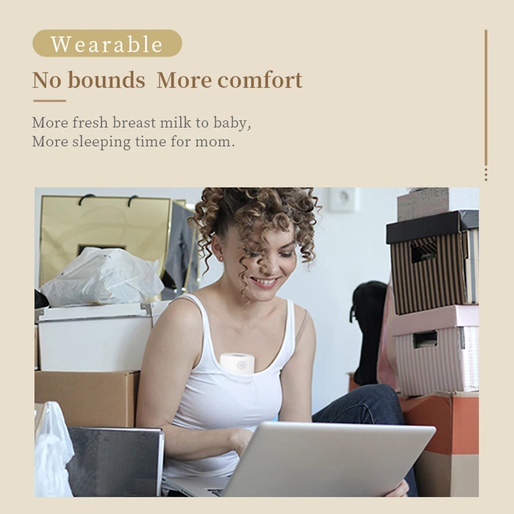 Tire-lait Électrique S12 Portable, Silencieux, Invisible, Mains Libres, Confortable, Collecteur de Lait, Extracteur de Lait, Sans BPA, 2/1 Pièces
