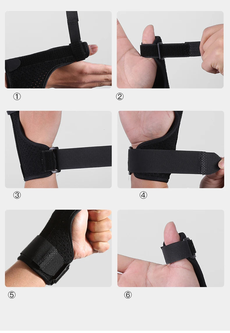 Protecteur médical de poignet et de pouce, 1 pièce, attelle en acier, stabilisateur d'arthrite du canal carpien, attelle de poignet et de doigt
