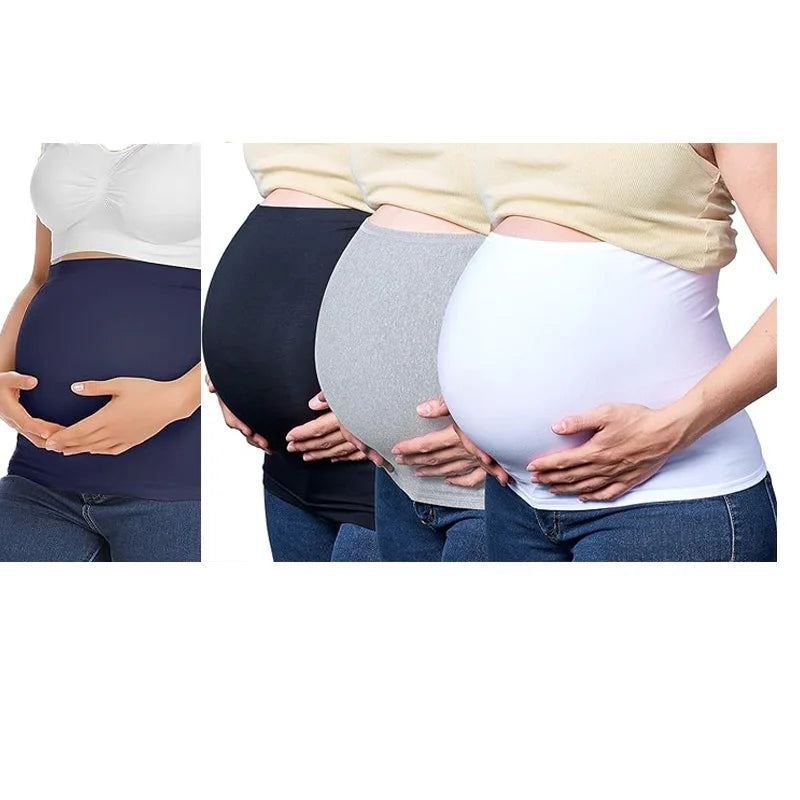 4 paquets de bandes abdominales pour la grossesse, les pantalons de maternité et les jeans pour tous les trimestres et y compris les soins prénatals post-gravité