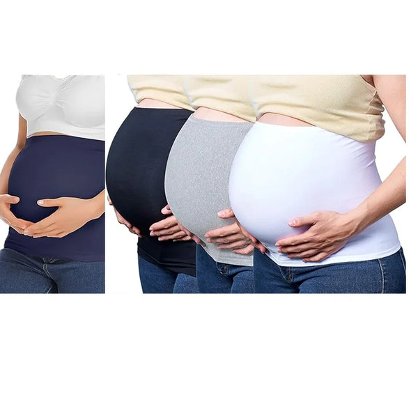 4 paquets de bandes abdominales pour la grossesse, les pantalons de maternité et les jeans pour tous les trimestres et y compris les soins prénatals post-gravité