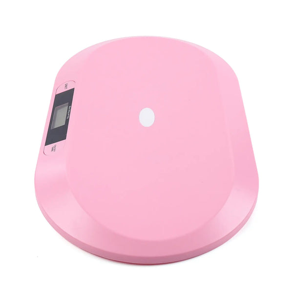 Balance électronique numérique pour animaux de compagnie, 20kg, pour nourrissons, vétérinaires, traqueur de poids pédiatrique, blanc et rose