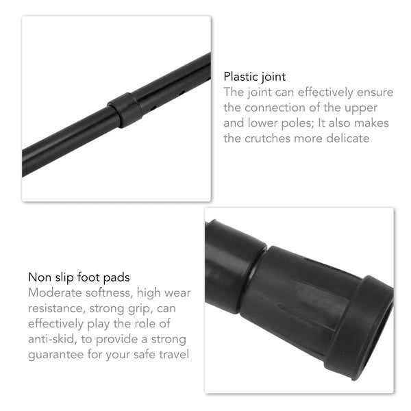 Bâtons de canne pliants réglables pour personnes âgées, béquilles pour mères et pères