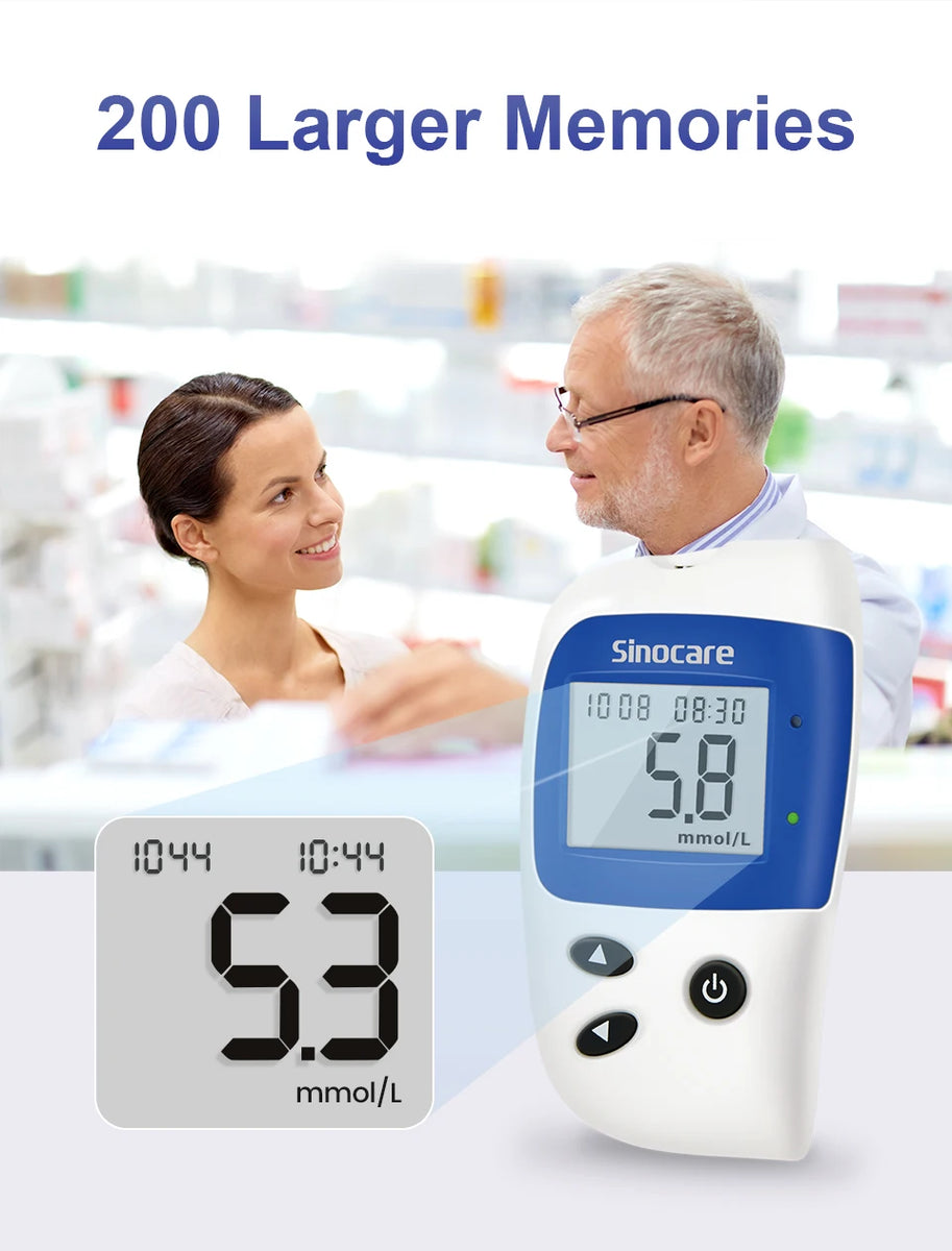 Sannuo Sinocare Safe ACCU2 Compteur de glycémie