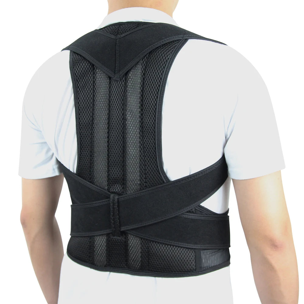 Attelle dorsale réglable pour hommes et femmes, ceinture de soutien lombaire dorsal, soutien de posture initié pour améliorer la scoliose