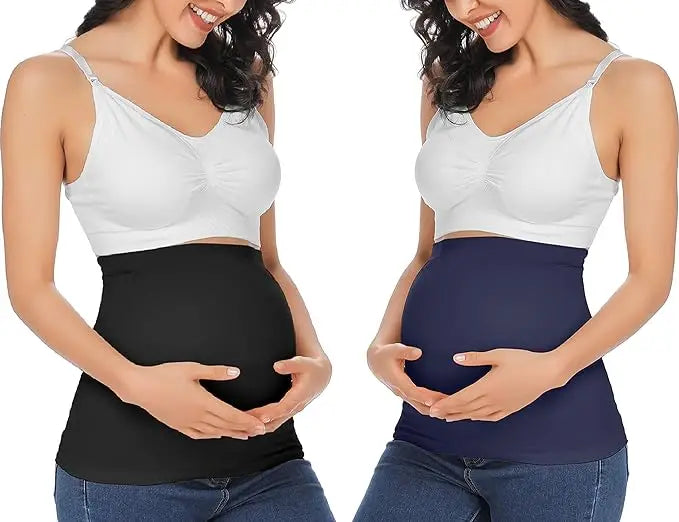 4 paquets de bandes abdominales pour la grossesse, les pantalons de maternité et les jeans pour tous les trimestres et y compris les soins prénatals post-gravité
