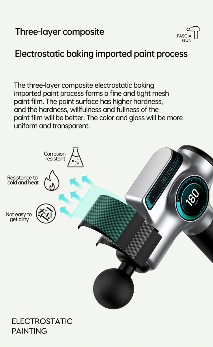 Pistolet de Massage musculaire professionnel à 99 vitesses, masseur pour le cou et le dos, Instrument de Massage, équipement de Fitness, livraison directe