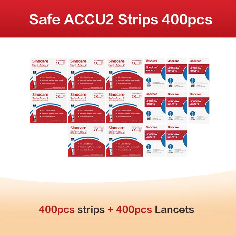 Sannuo Sinocare Safe ACCU2 Compteur de glycémie