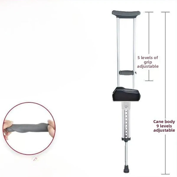 Béquilles d'escalade d'escalier TPR robustes, canne de marche de rééducation antidérapante pour personnes âgées et Patients de fracture