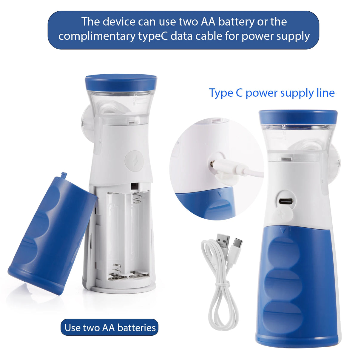 Nébuliseur médical silencieux en maille pour l'extérieur, inhalateur d'asthme portatif, atomiseur, soins de santé pour enfants, Mini nébuliseur Portable, humidificateur