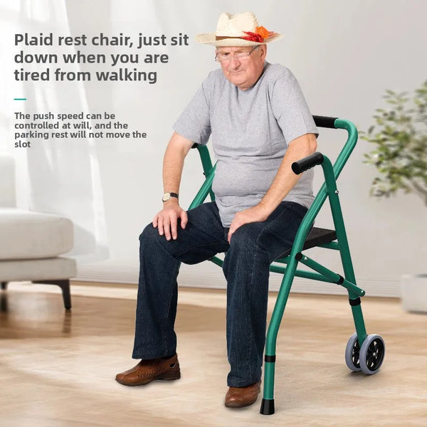 Déambulateur de protection routière pour personnes âgées, ultra-léger, pliable à quatre pattes, exporté vers l'Europe et les états-unis