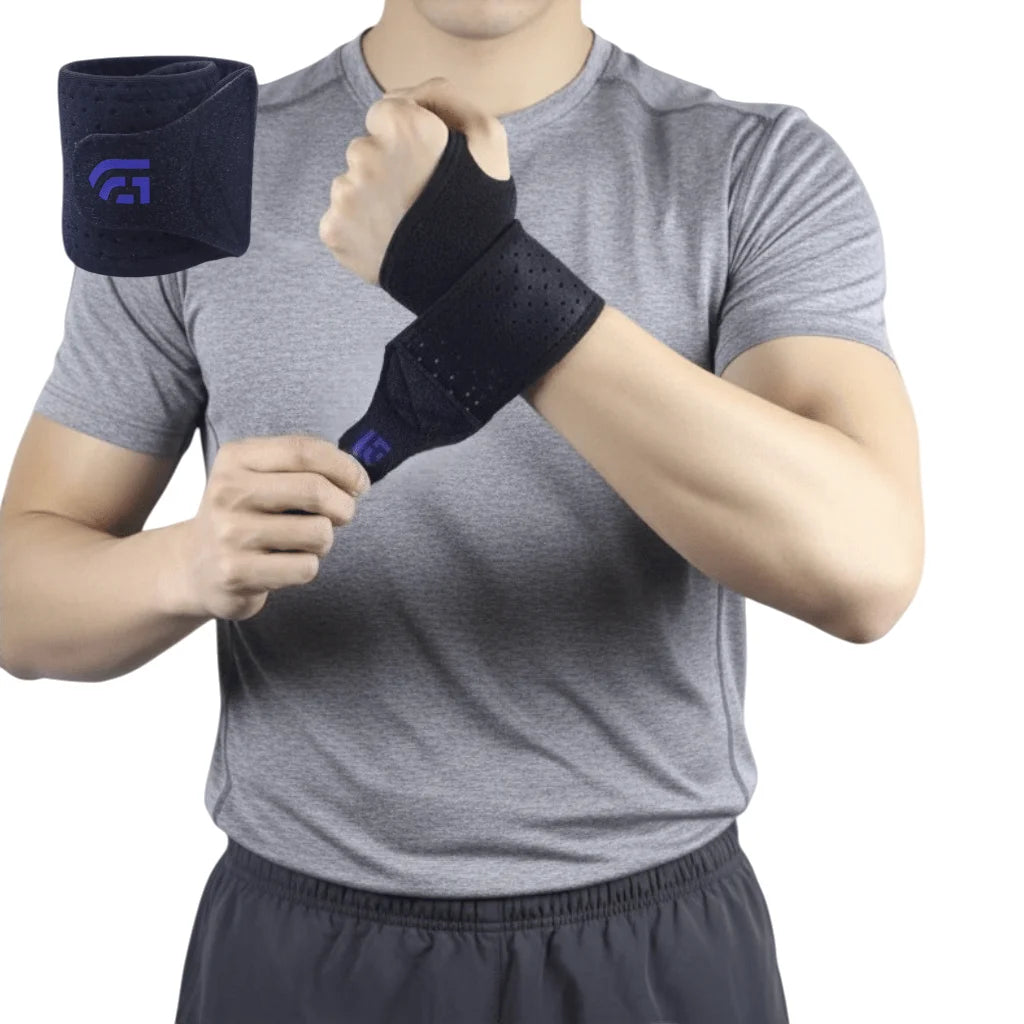 Attelle de soutien de poignet respirante pour salle de sport/travail, manchon de Compression réglable, soulagement de l'arthrite et du canal carpien, pré-lures sportives