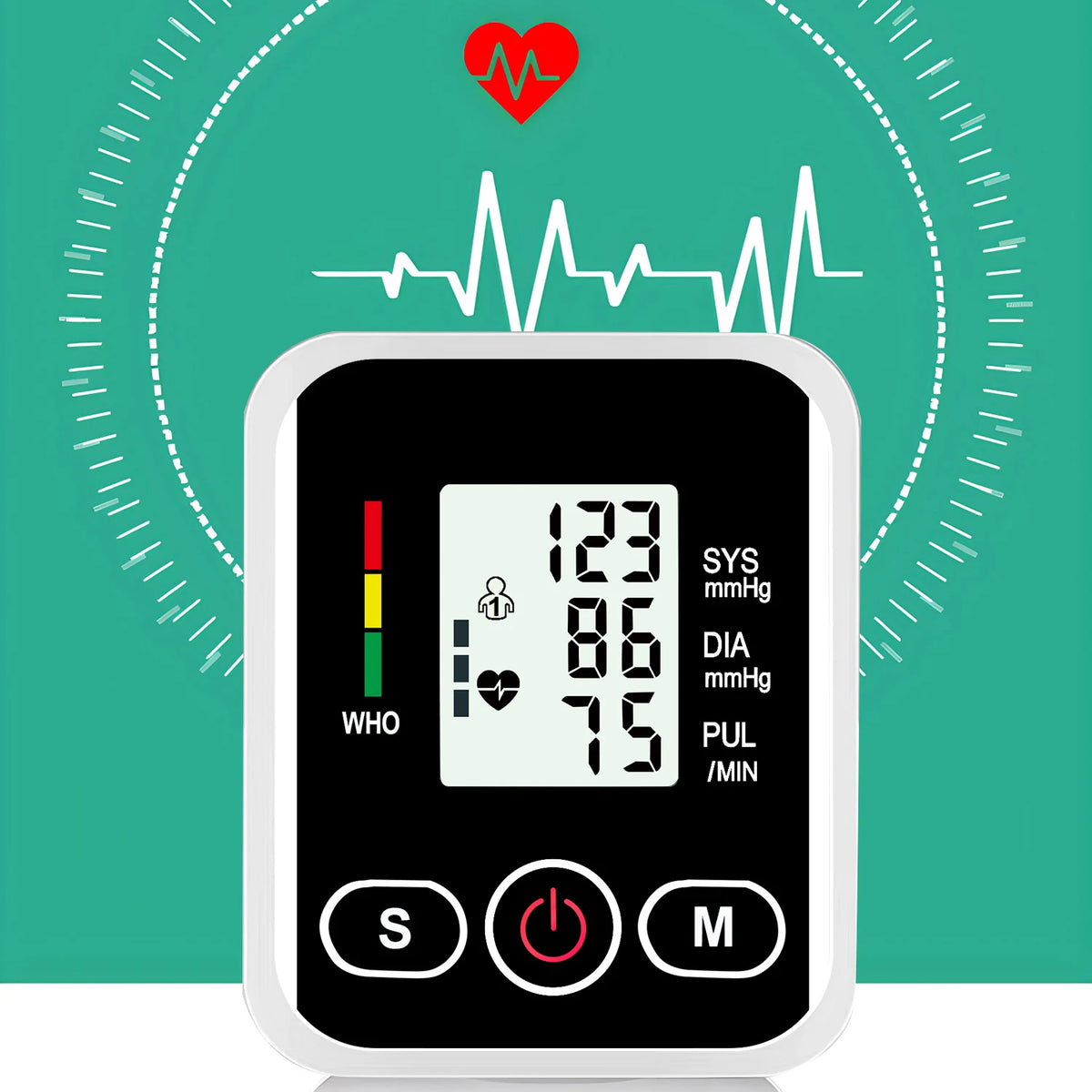 Tensiomètre à bras LCD, capteur de pression