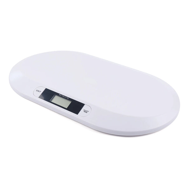 Balance numérique pour bébé 44LBS, avec règle à serviettes, fonction Tare, jauge de contrainte, balance pour bébé, indicateur de surcharge, 3 unités LCD kg/lb/st