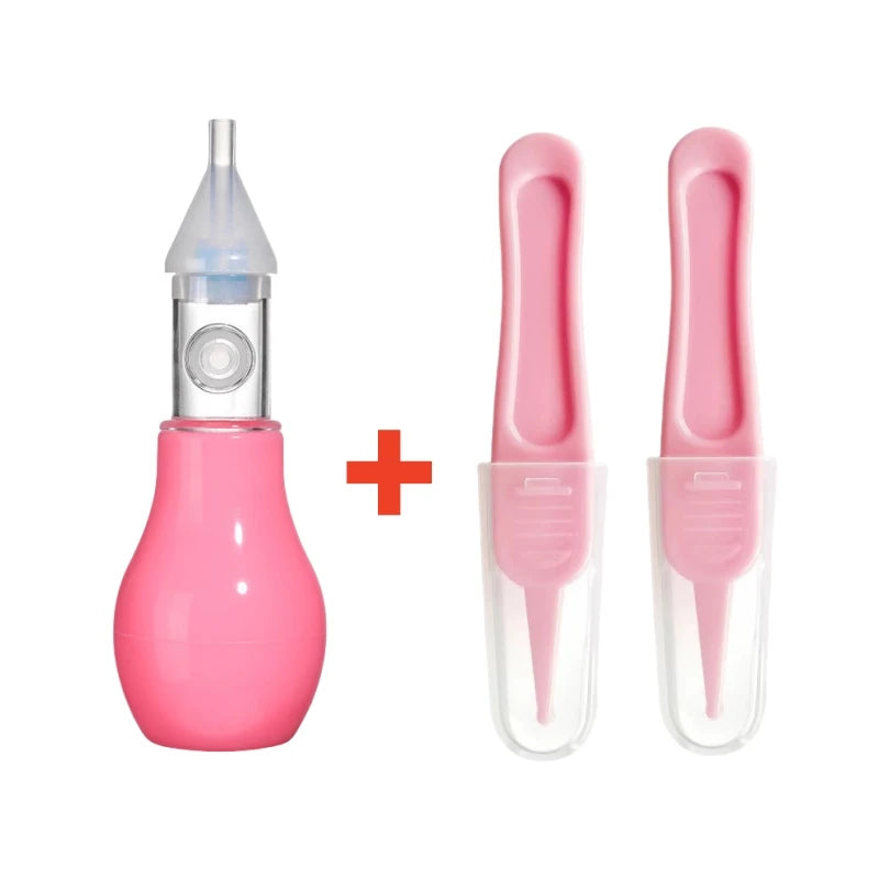 Aspirateur Nasal en Silicone pour bébé, pompe d'aspiration, nettoyeur de nez pour enfants, dispositif de nettoyage du nez apaisant, outils de nettoyage Nasal
