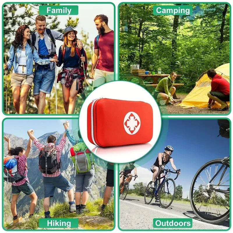 Trousse de premiers secours polyvalente petite/grande : trousse de premiers secours portable pour la chasse en plein air, la randonnée, le camping, y compris les fournitures d'urgence
