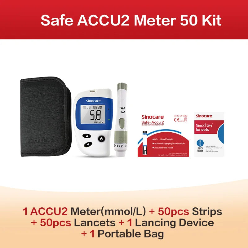 Sannuo Sinocare Safe ACCU2 Compteur de glycémie
