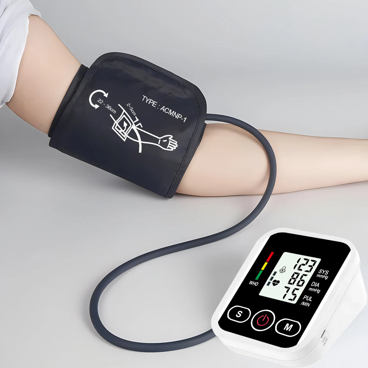 Tensiomètre à bras LCD, capteur de pression