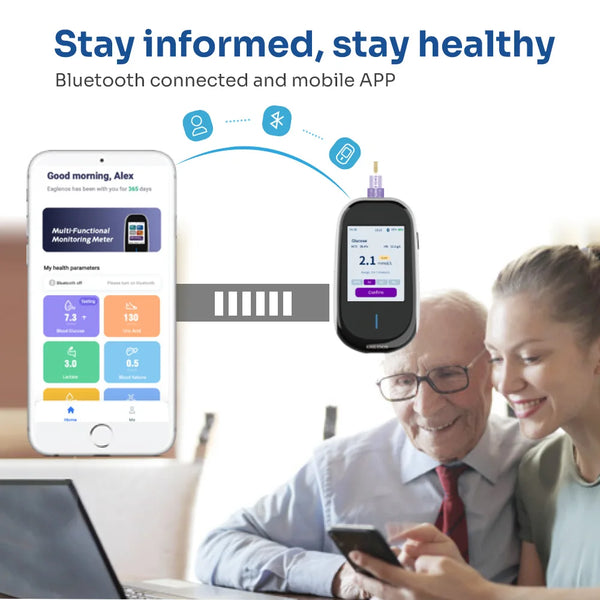 5 en 1 EN601 mètre remplacer la cétone et la glycémie acide uricique bande de Test de cholestérol Total, l'analyseur non inclus