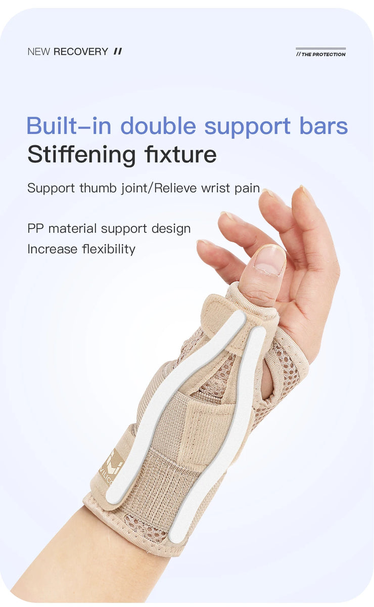 Attelle de soutien de pouce de poignet, attelle Flexible pour tendinite, arthrite, protection de pouce respirante, convient à la main droite et gauche