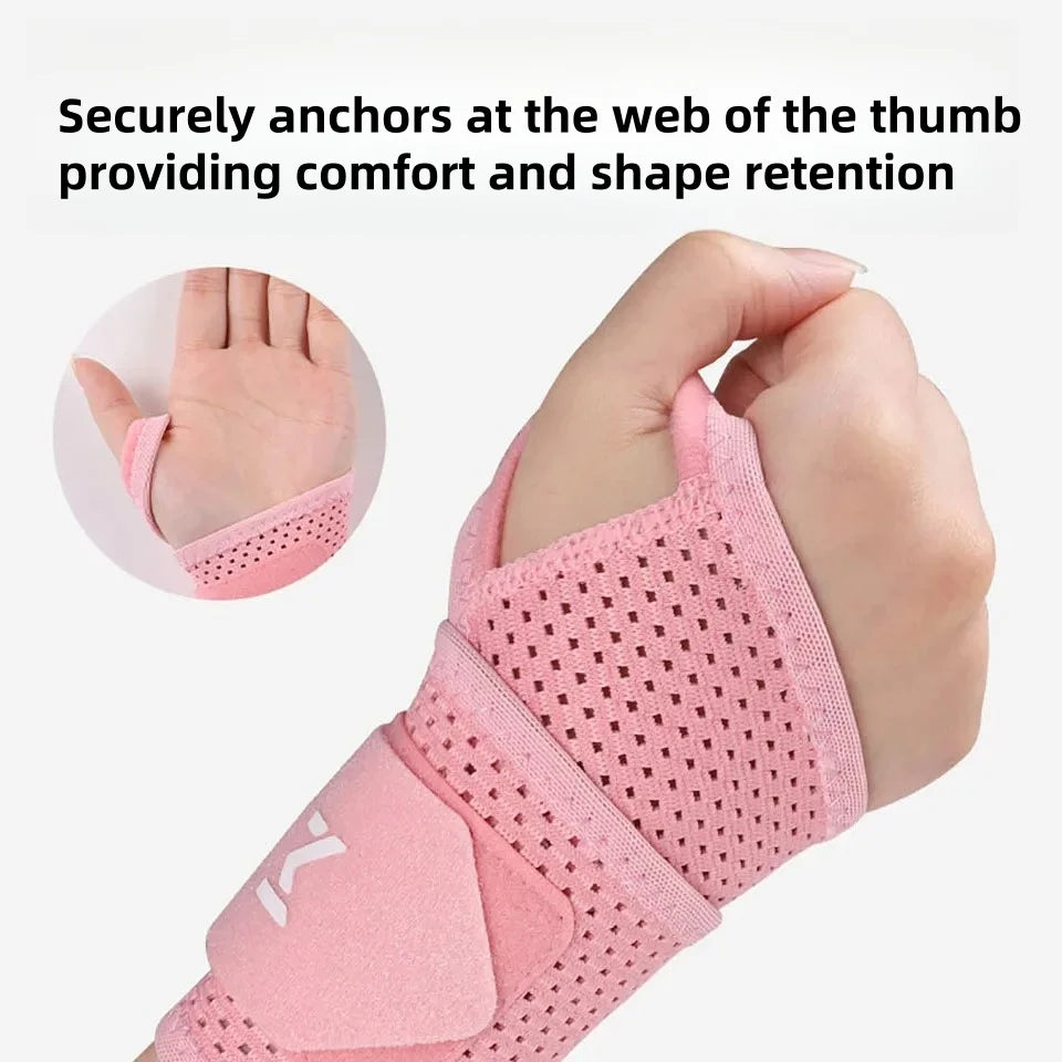 Attelle de soutien de poignet respirante pour salle de sport/travail, manchon de Compression réglable, soulagement de l'arthrite et du canal carpien, pré-lures sportives