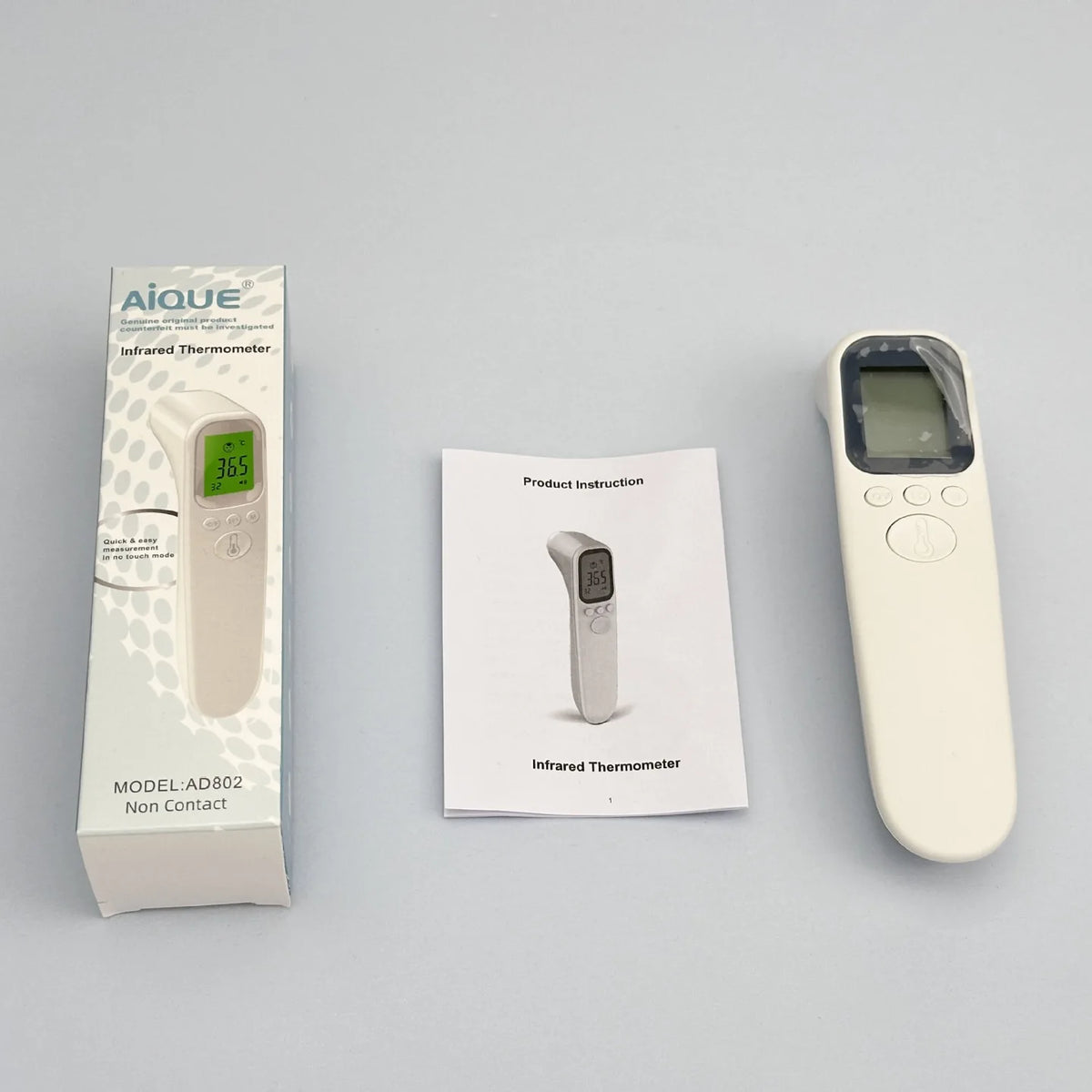 Thermomètre d'oreille Laser sans contact, oxymètre de température corporelle, thermomètre de fièvre infrarouge, médical, numérique pour nourrissons et adultes