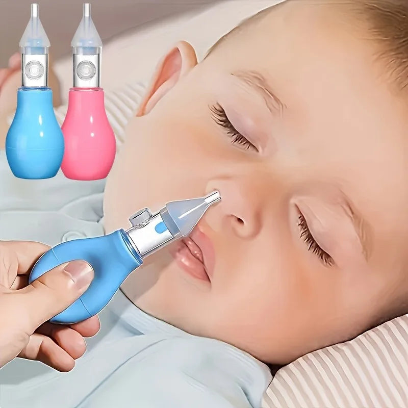 Aspirateur Nasal en Silicone pour bébé, pompe d'aspiration, nettoyeur de nez pour enfants, dispositif de nettoyage du nez apaisant, outils de nettoyage Nasal