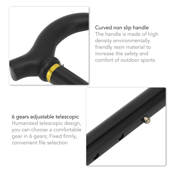 Bâtons de canne pliants réglables pour personnes âgées, béquilles pour mères et pères