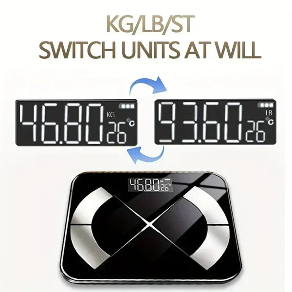 Balance corporelle électronique moderne, mesure numérique de poids de haute précision pour usage domestique par adultes, hommes et femmes, 1 pièce