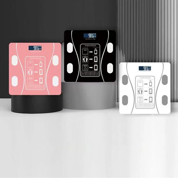 Balance de graisse corporelle intelligente sans fil, numérique, pour salle de bain, analyseur de Composition corporelle, avec application pour Smartphone, compatible Bluetooth