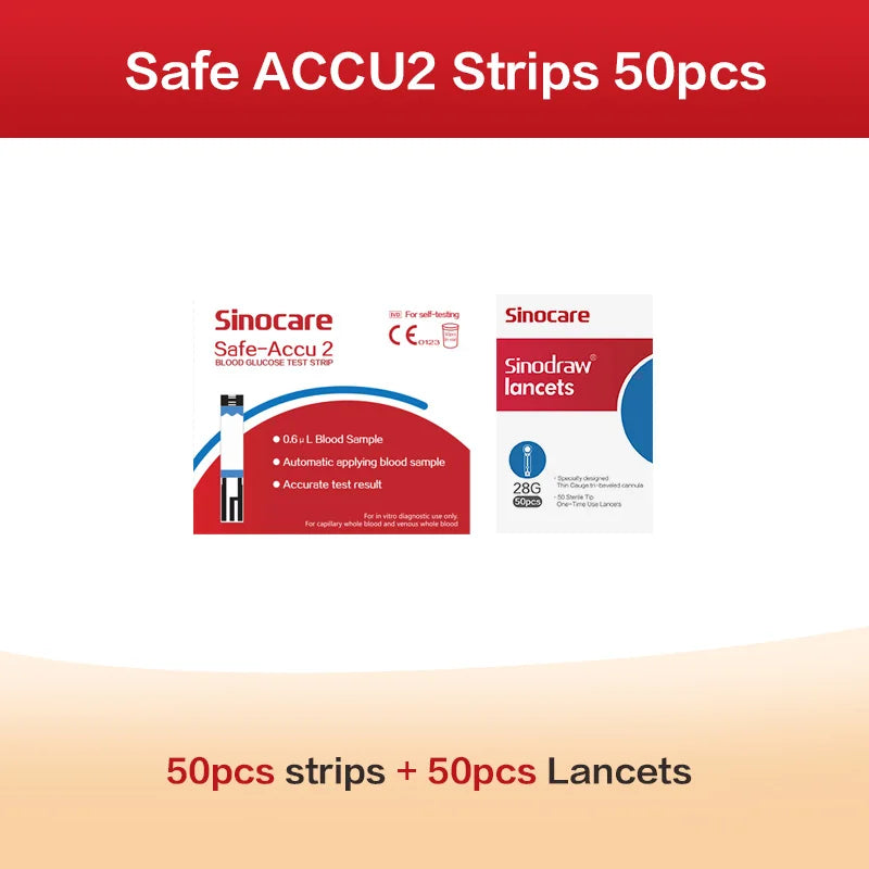 Sannuo Sinocare Safe ACCU2 Compteur de glycémie