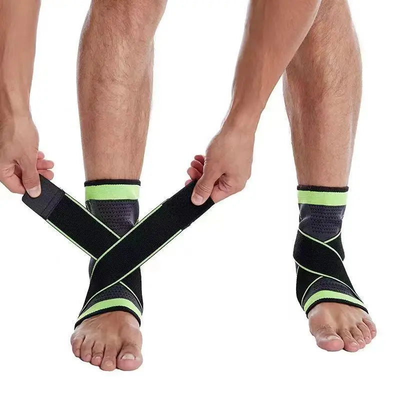 Bande de protection ajustable pour la cheville, en Nylon tricoté, pour la course à pied, le football, le basket-ball