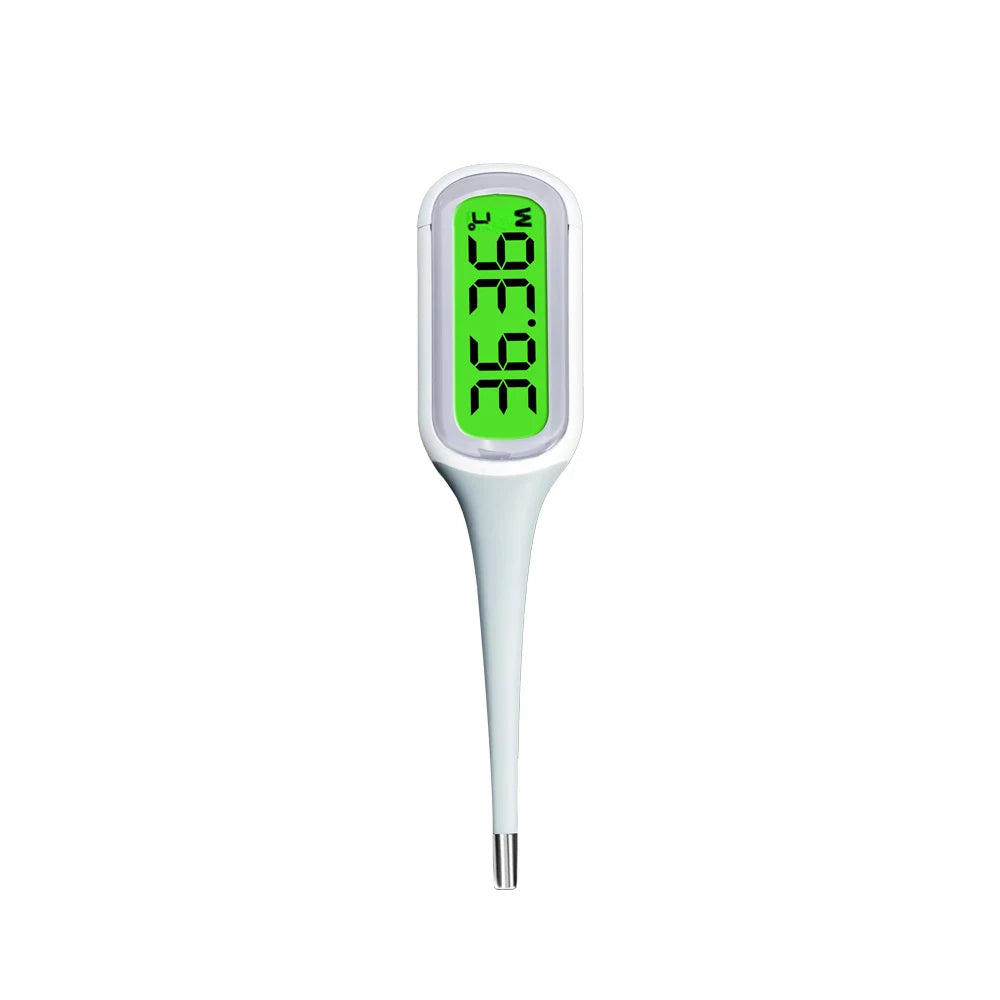 AiQUE Thermomètre 8 secondes rapide numérique fièvre mesure 3 couleurs rétro-éclairé qualité médicale LCD 4 chiffres 0.1 ℃   Précision bébé enfant