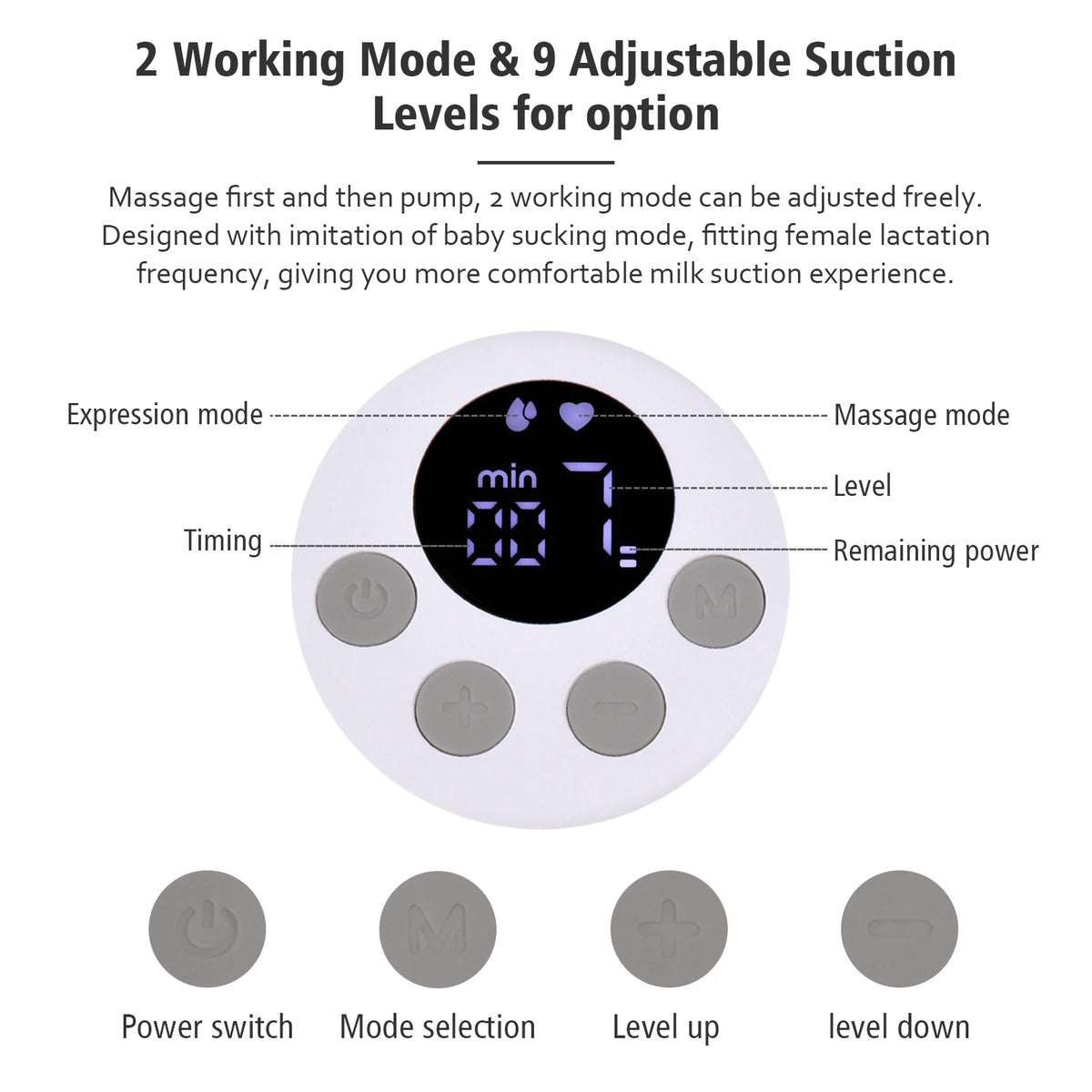 Tire-lait Électrique S12 Portable, Silencieux, Invisible, Mains Libres, Confortable, Collecteur de Lait, Extracteur de Lait, Sans BPA, 2/1 Pièces