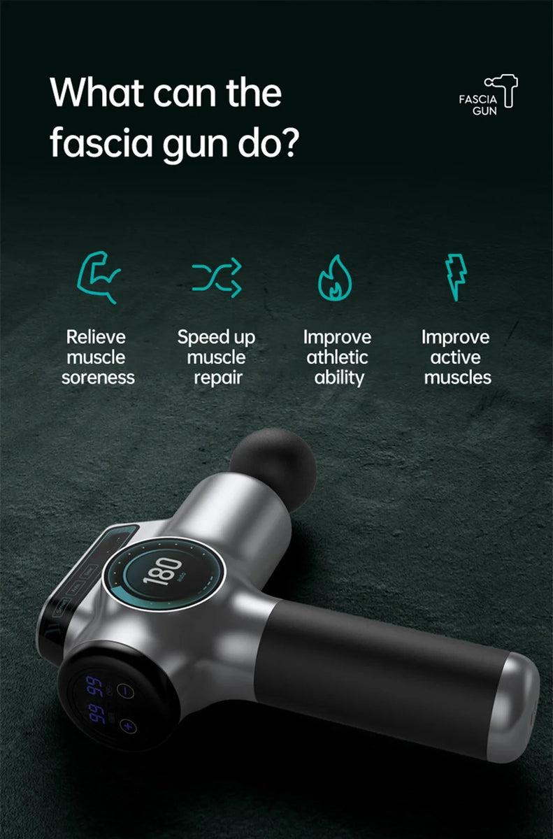 Pistolet de Massage musculaire professionnel à 99 vitesses, masseur pour le cou et le dos, Instrument de Massage, équipement de Fitness, livraison directe