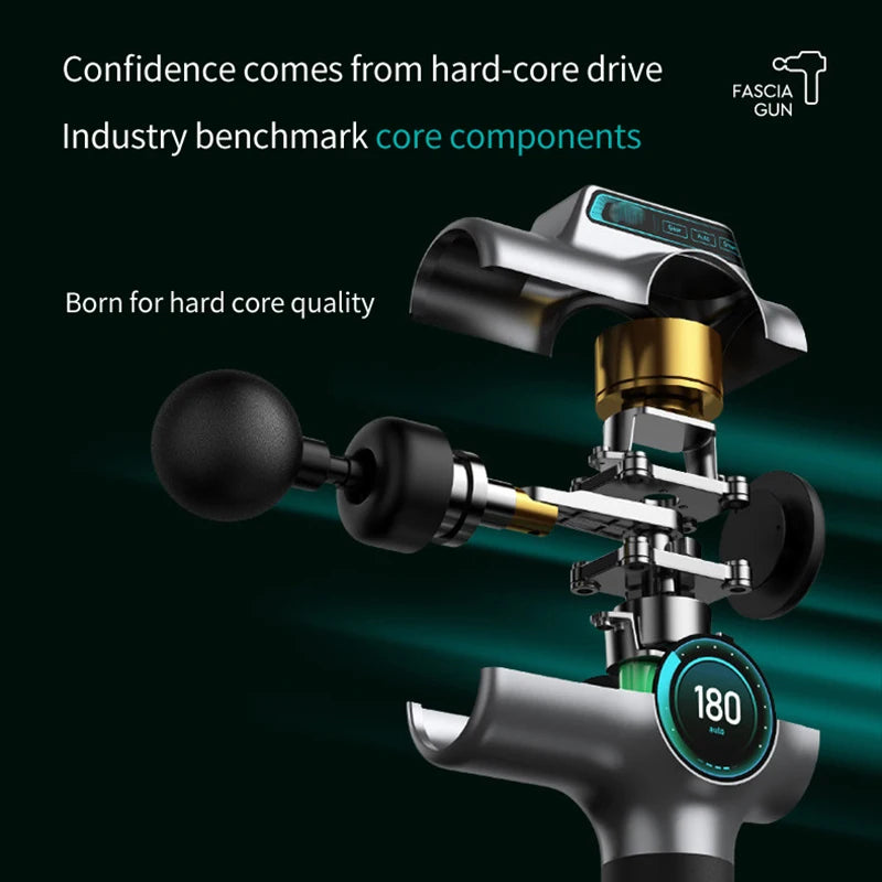 Pistolet de Massage musculaire professionnel à 99 vitesses, masseur pour le cou et le dos, Instrument de Massage, équipement de Fitness, livraison directe